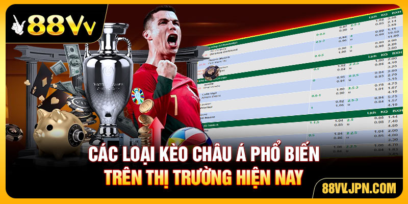 Các loại kèo châu Á phổ biến trên thị trường hiện nay